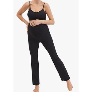 Motherhood Maternity Women's Maternity Active Over The Belly Flare Legging Yoga